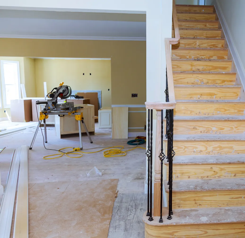 Home remodeling in Los Angeles CA - House under construction framing
