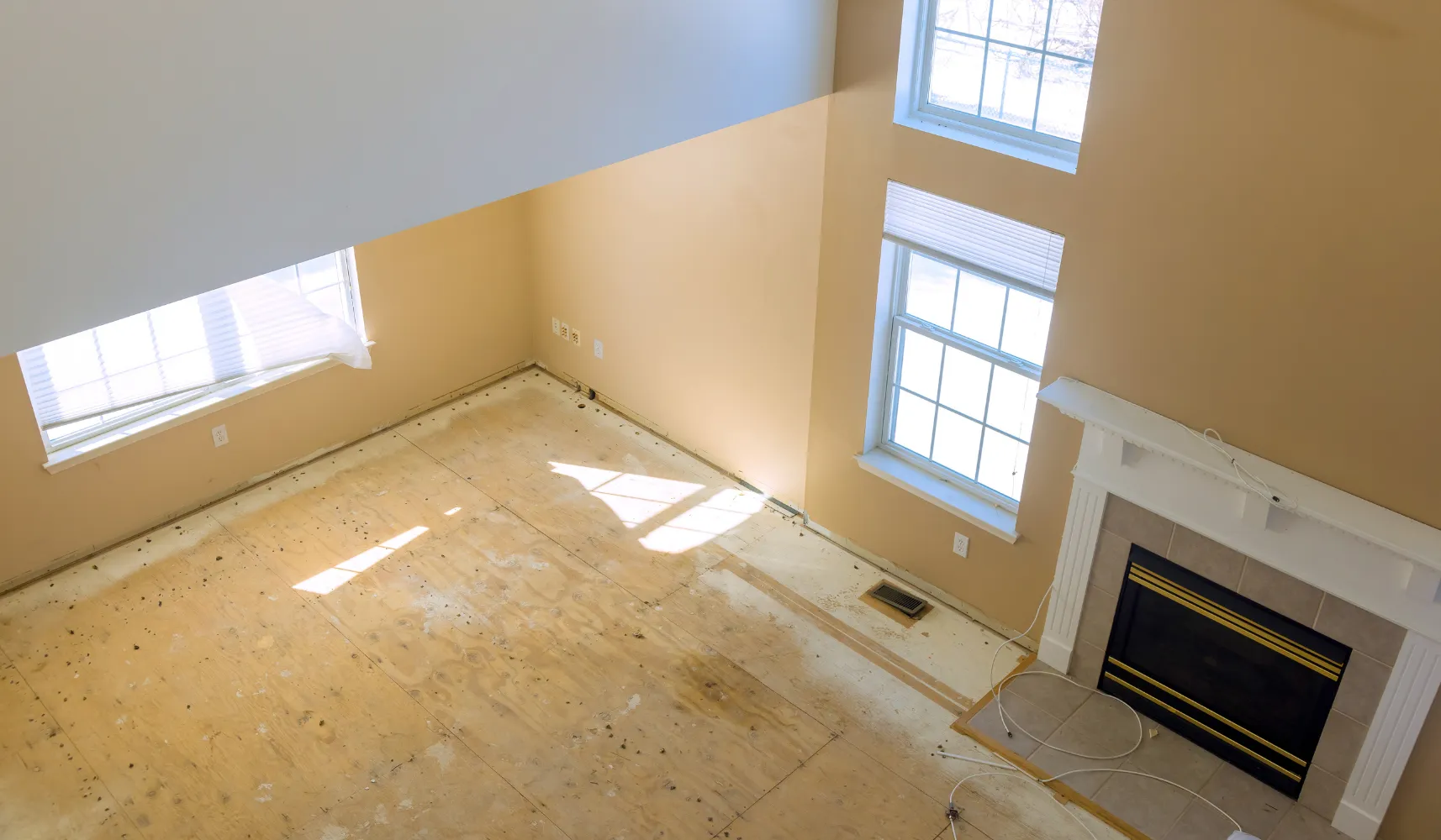 Home remodeling in Los Angeles with interior renovation empty room