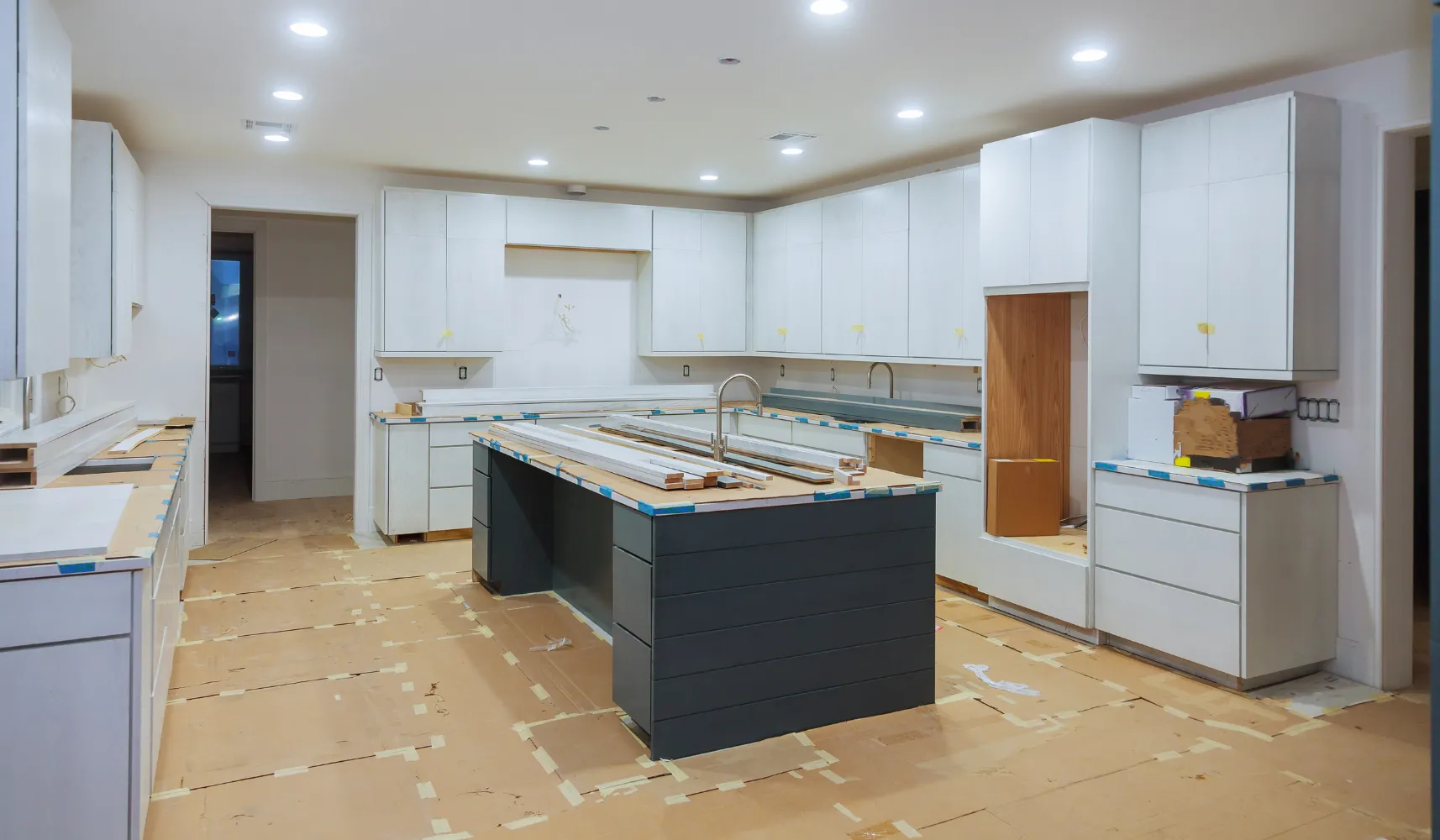 Kitchen remodeling in Los Angeles with modern kitchen installation
